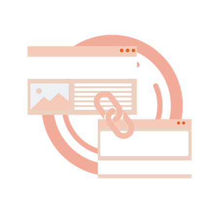 SEO-Linkaufbau  Illustration