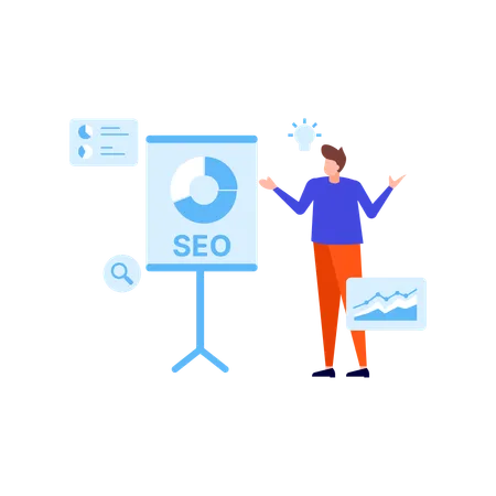 SEO management  Illustration