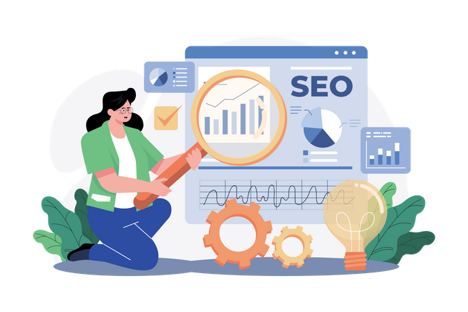 SEO Manager  Illustration