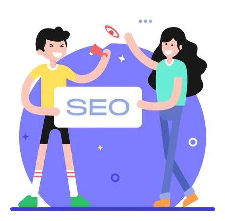 SEO marketing  Illustration