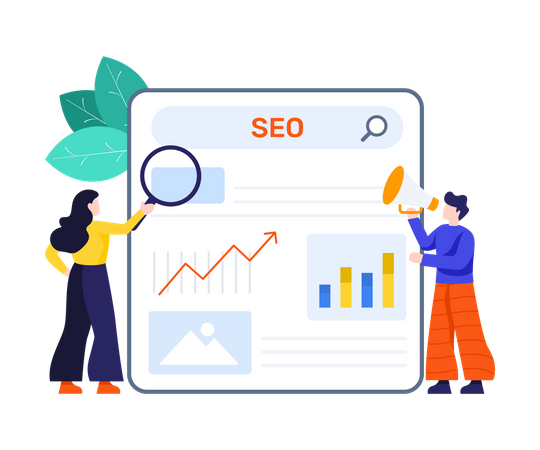 Seo Marketing  Illustration