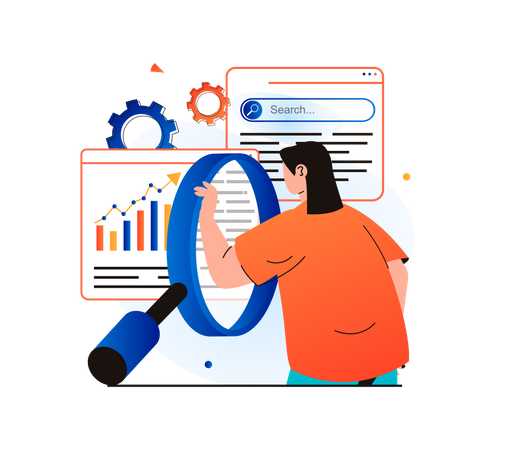 SEO Marketing  Illustration