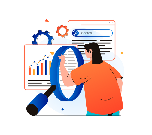 SEO Marketing  Illustration