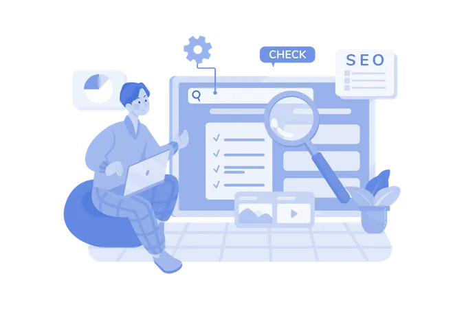 Monitoreo SEO  Ilustración