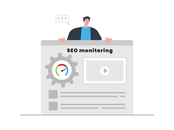 Seo Monitoring  Illustration