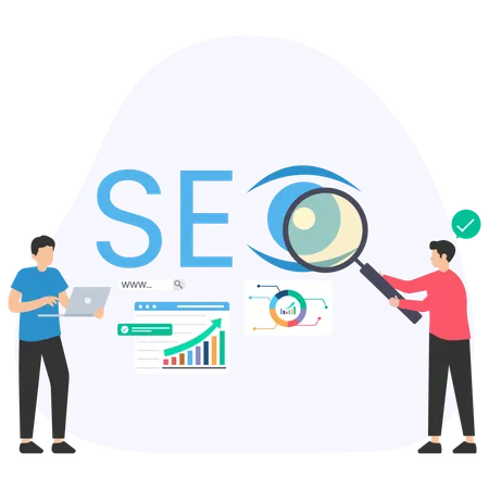 SEO Monitoring  Illustration