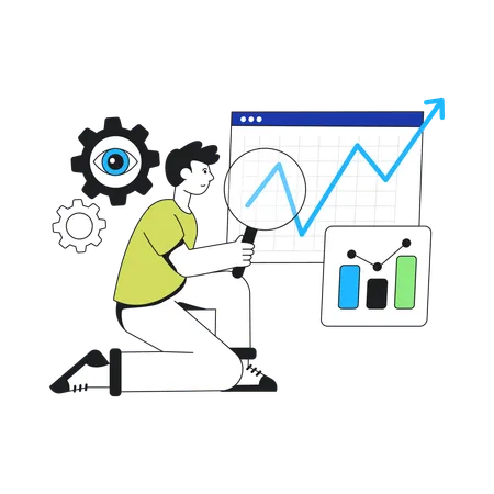 Seo Monitoring  Illustration