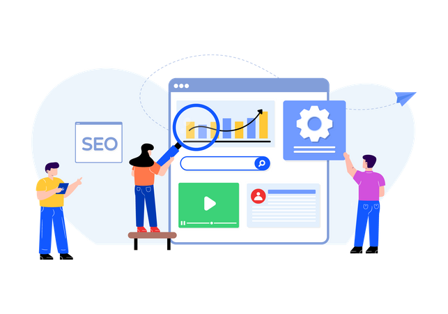 Seo Optimierung  Illustration