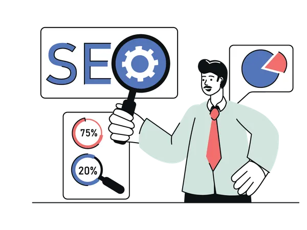 Seo Optimierung  Illustration