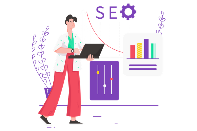 SEO-Optimierungsservice  Illustration