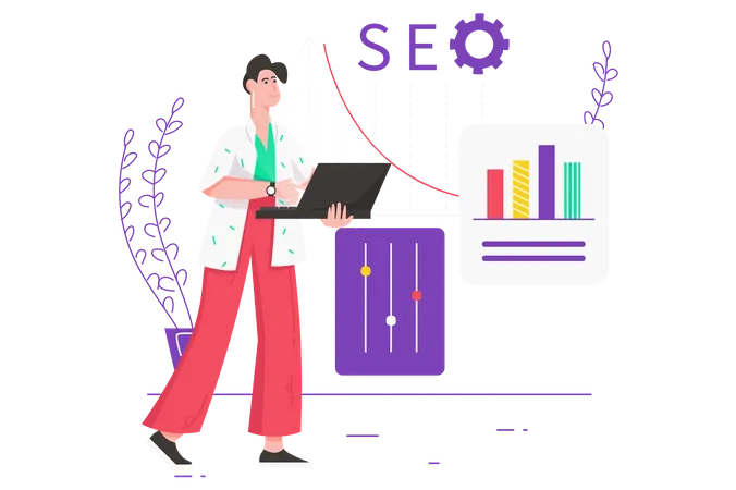 SEO-Optimierungsservice  Illustration