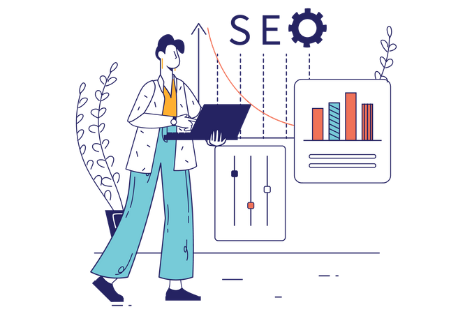 SEO-Optimierungsservice  Illustration