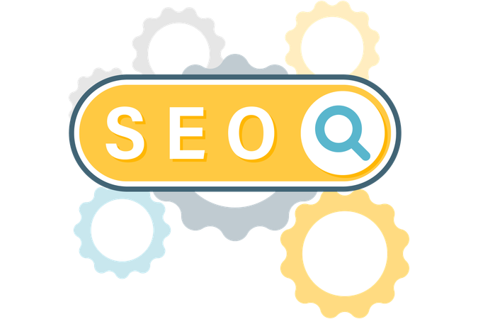Seo optimisation panel  Illustration
