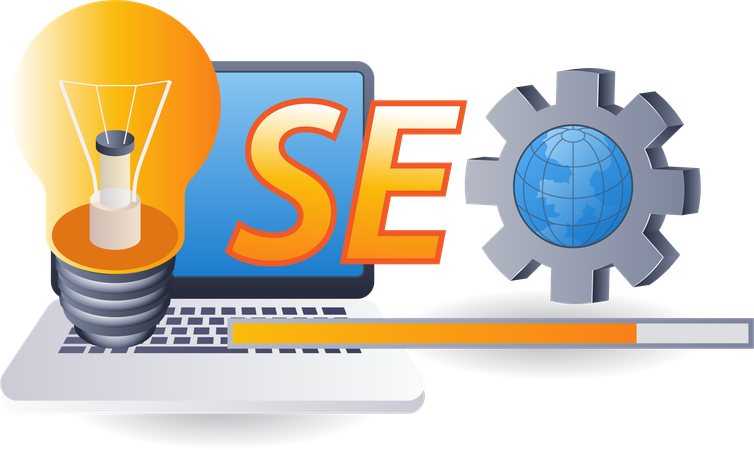 SEO optimization business ideas  Illustration