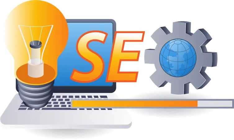 SEO optimization business ideas  Illustration