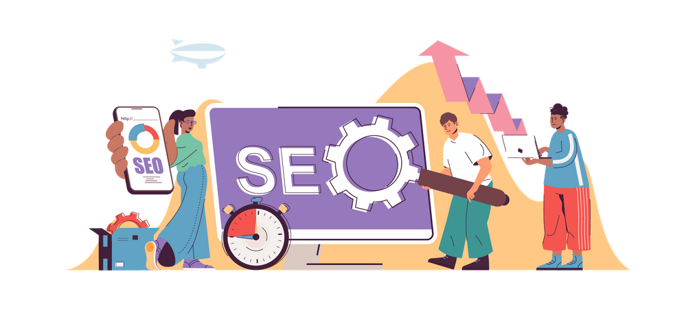 Seo optimization  Illustration