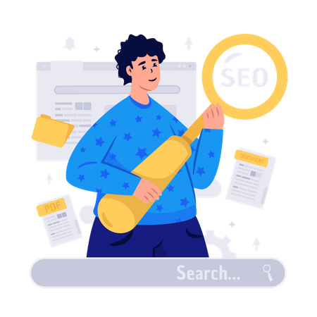 Seo Optimization  Illustration