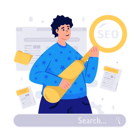 Seo Optimization  Illustration