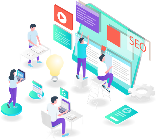 Seo Optimization  Illustration