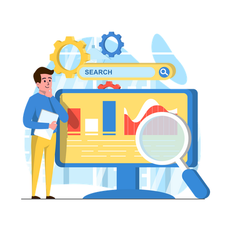 Seo optimization  Illustration