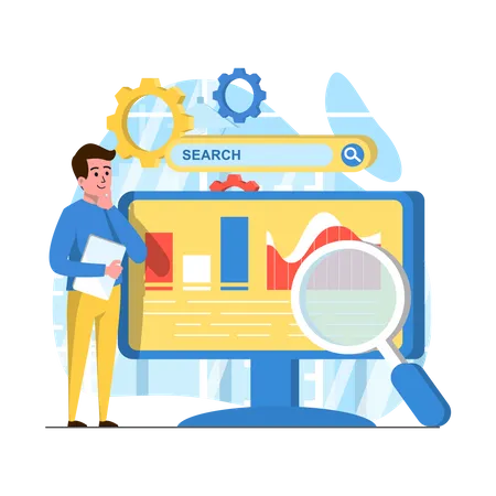 Seo optimization  Illustration