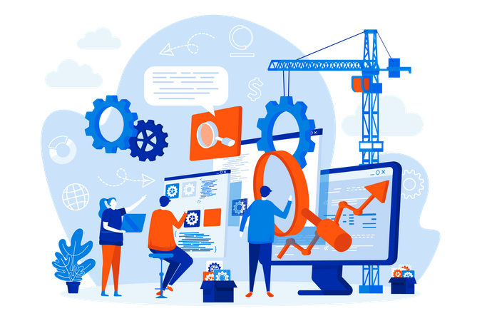 SEO optimization  Illustration