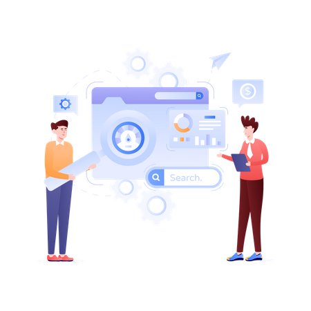 SEO Performance  Illustration
