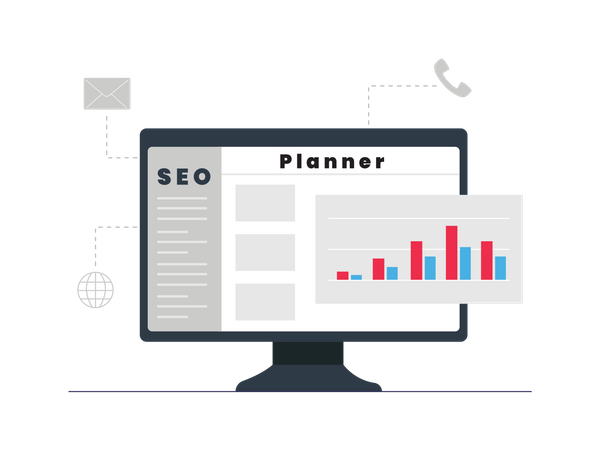 Seo Planner  Illustration