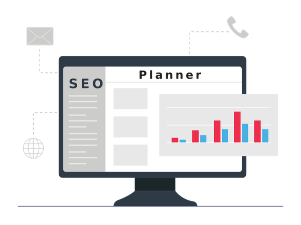 Seo planner  Illustration
