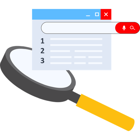 SEO ranking  Illustration
