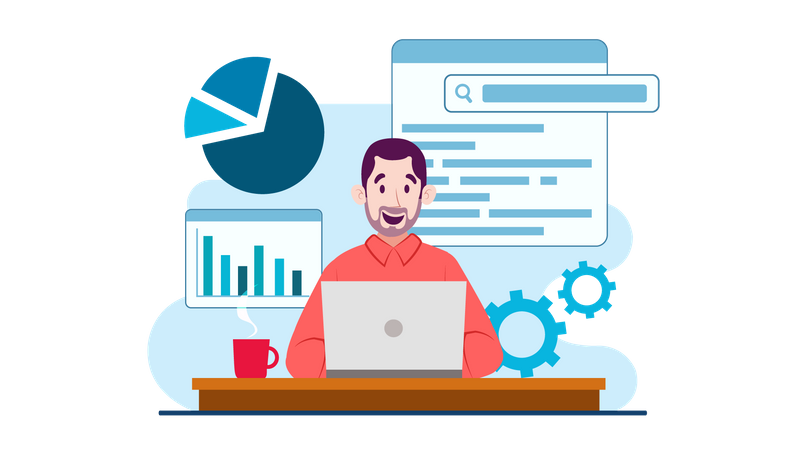 SEO Ranking  Illustration