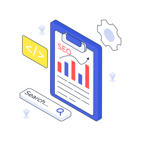 Seo Report  Illustration