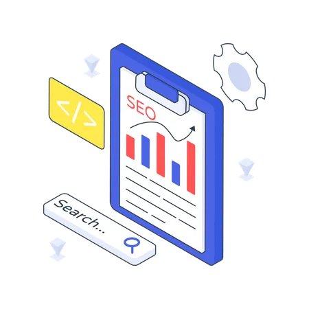 Seo Report  Illustration