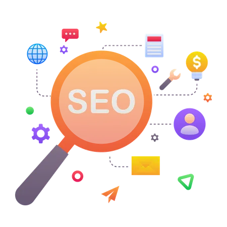 SEO search  Illustration