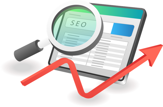 SEO search optimization  Illustration