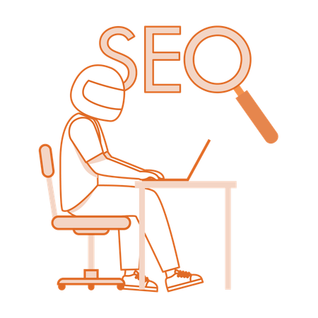 Seo specialist at service  Illustration