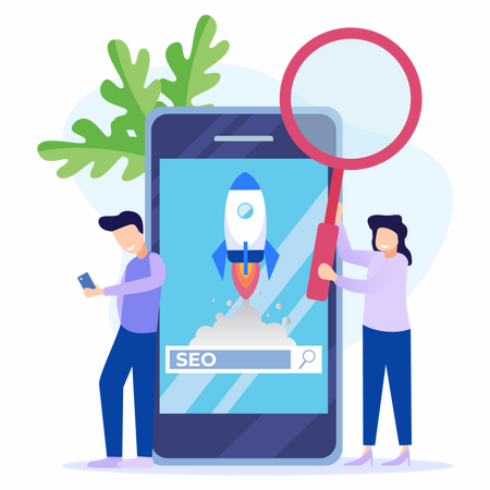 Seo startup Illustration