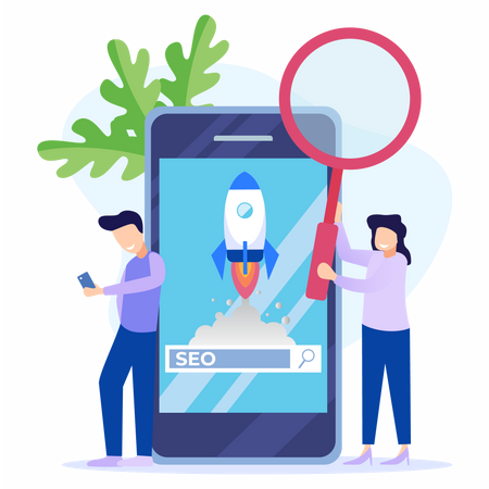 Seo startup  Illustration