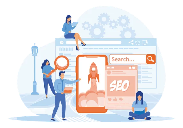 Seo Startup  Illustration