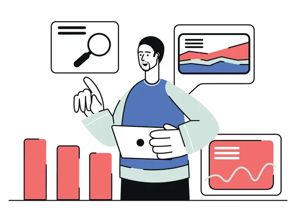 Seo Statistics  Illustration