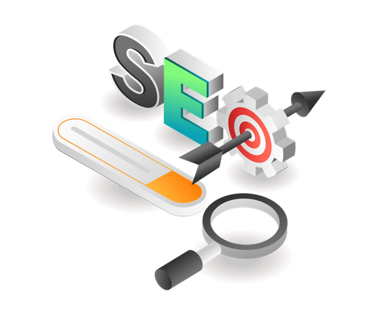 SEO target  Illustration