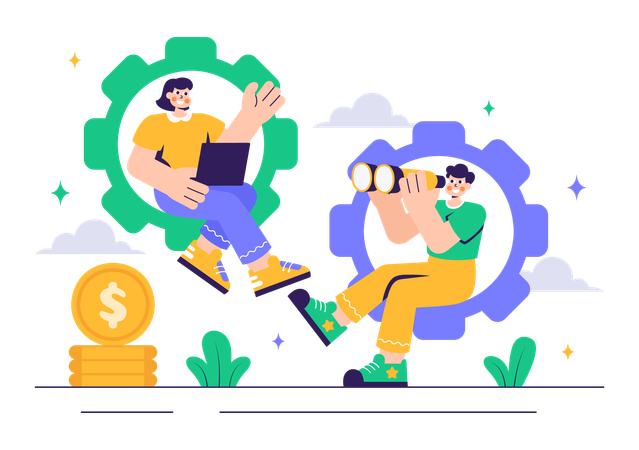 Seo Team  Illustration