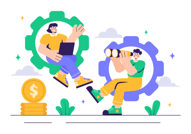 Seo Team  Illustration