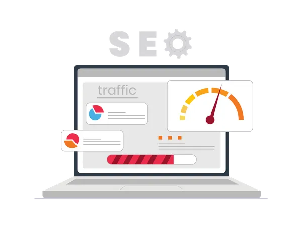 SEO-Verkehr  Illustration