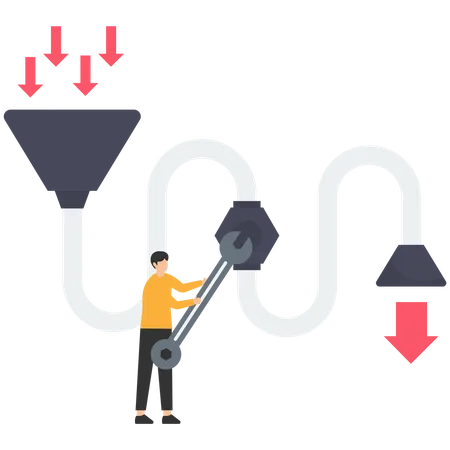 Separating Funnel  Illustration