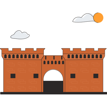 Serbia - Belgrade Fortress  Illustration