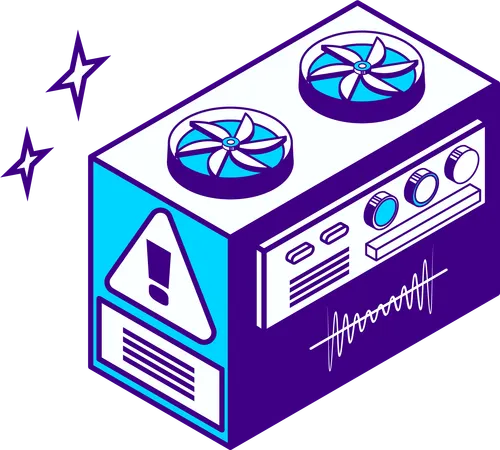 Server alert  Illustration