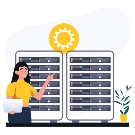 Server cabinet  Illustration