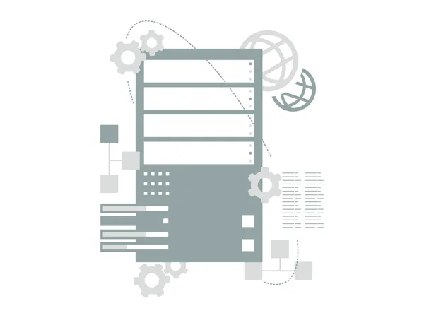 Server Data Illustration