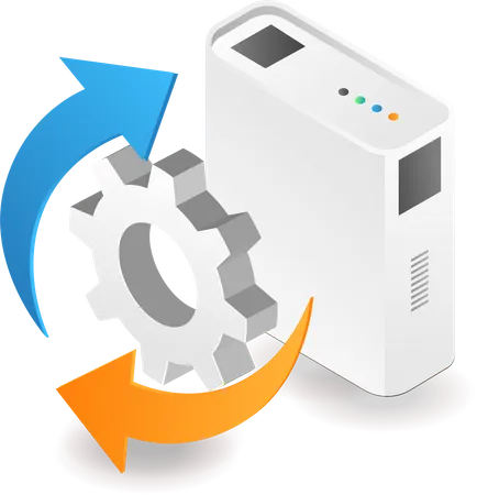 Server data recovery  Illustration